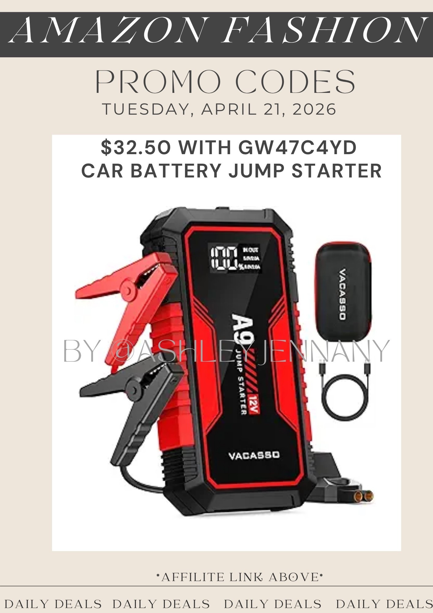 Car battery jump starter 

#LTKTravel #LTKSaleAlert