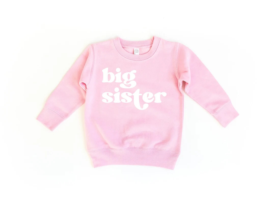 Big Sister Sweatshirt, Big Sis Sweatshirt, Simple Sister Crewneck, Toddler Clothes, Girls Clothes... | Etsy (US)