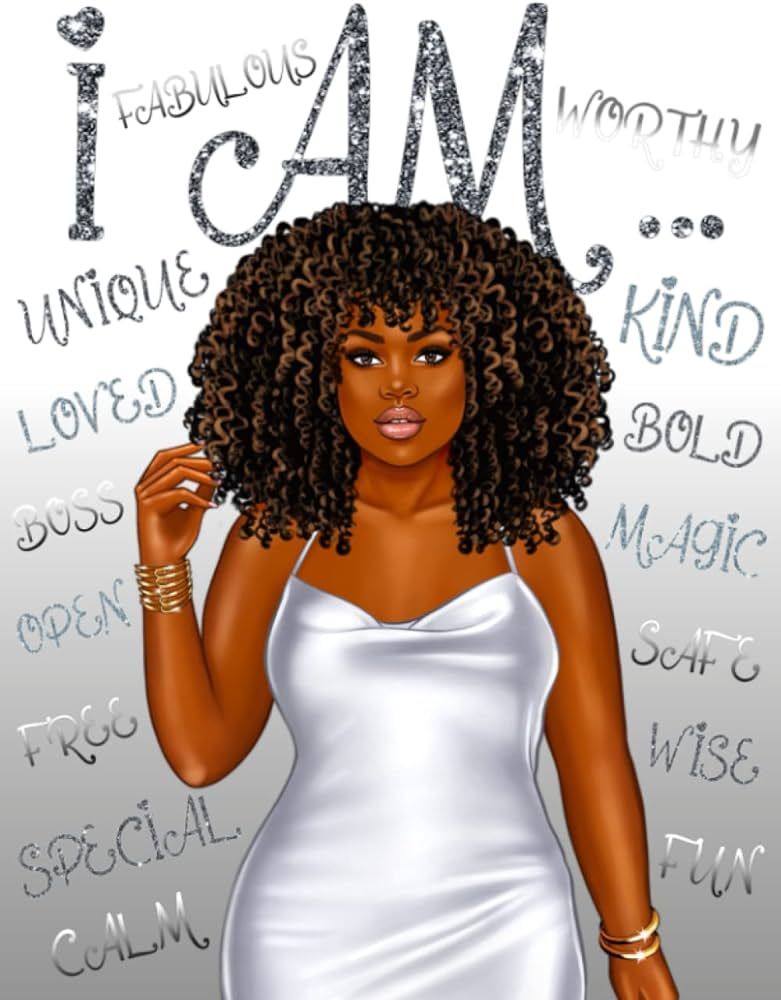 I Am: Manifestation & Self Love Coloring Book for Black Women: With Positive Affirmations to Mani... | Amazon (US)