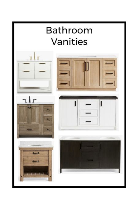 Beautiful bathroom vanities 

#bathroom #vanity #potterybarn 

#LTKhome #LTKSeasonal #LTKstyletip