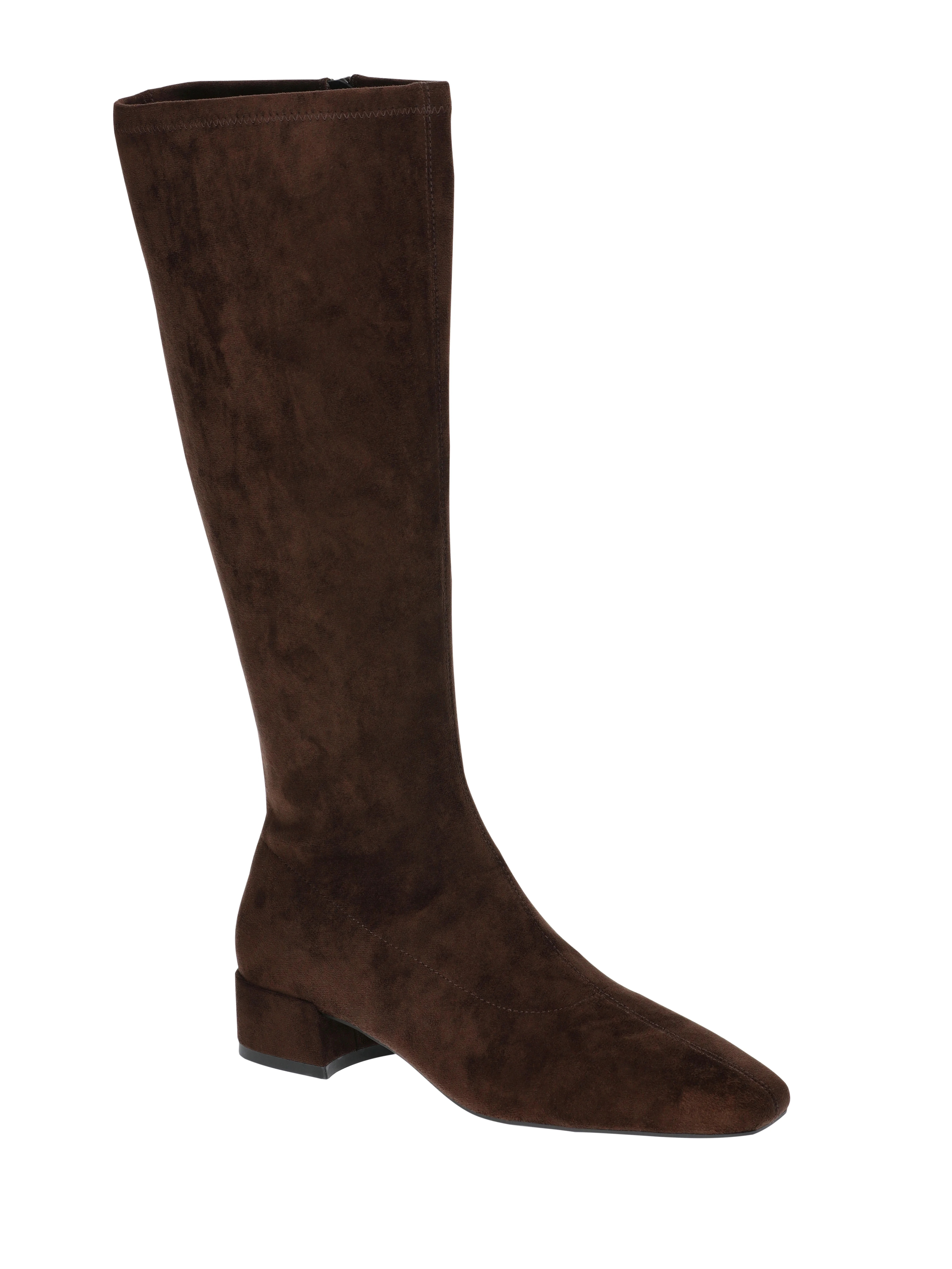 Scoop Women's Faux Suede Knee High Stretch Boots | Walmart (US)