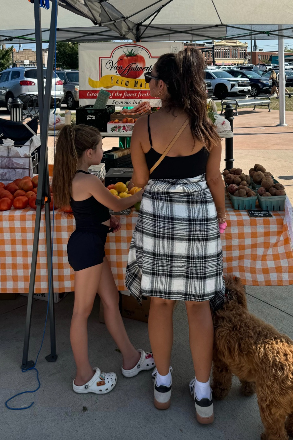 Farmers market with Brookie and cookie 🤎 

Fall outfit 
Flannel 
OOTD
Levi Jean shorts 
Denim 


#LTKSeasonal #LTKFindsUnder50 #LTKStyleTip
