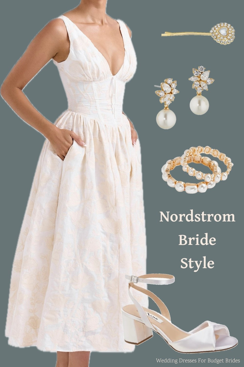 Nordstrom white midi dress and accessories for the bride to be. Shoes from Nina. 

White dresses, summer dresses, date night dresses, bachelorette weekend, bachelorette party dresses, honeymoon packing, bridal shower dresses, engagement photo shoot, festival dresses, rehearsal dinner dresses, minimalist wedding dresses, elopement dresses.

#LTKWedding #LTKSeasonal