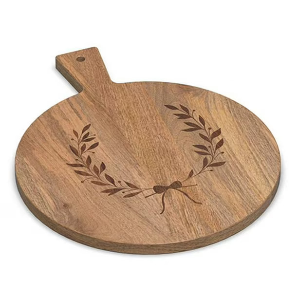 FRAÎCHE Holiday Mango Wood Round Serving Board, Serving Board - Walmart.ca | Walmart (CA)