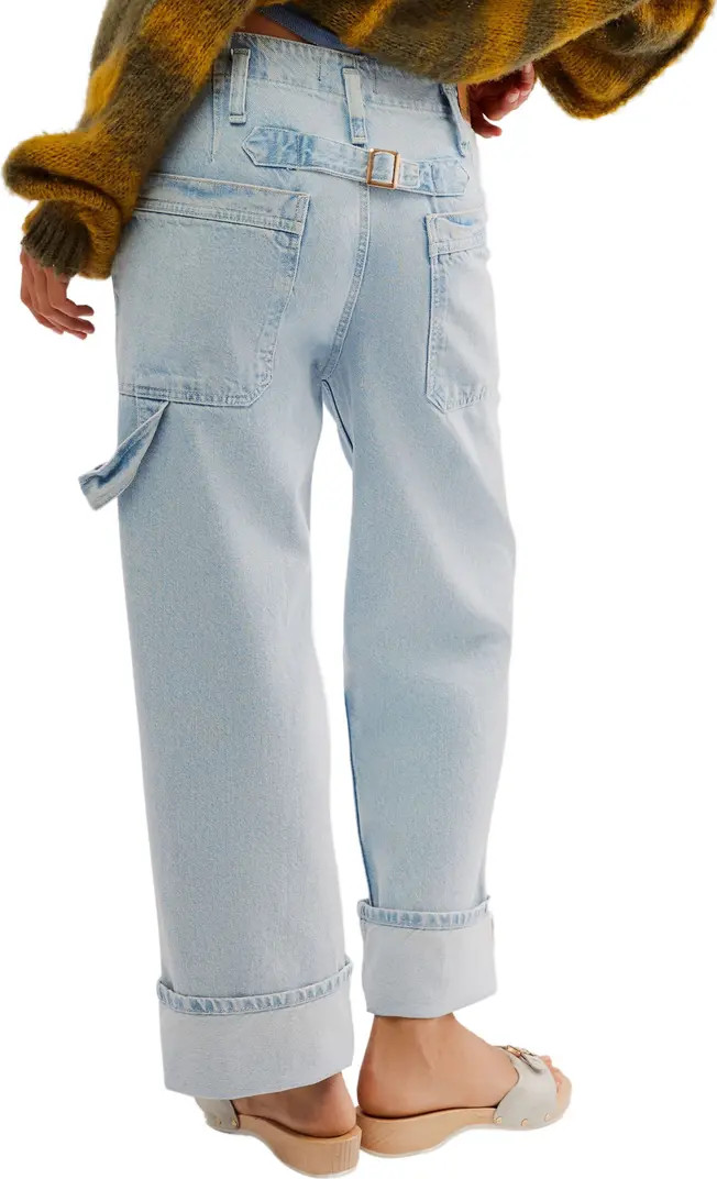 Free People Major Leagues Wide Leg Crop Jeans | Nordstrom | Nordstrom