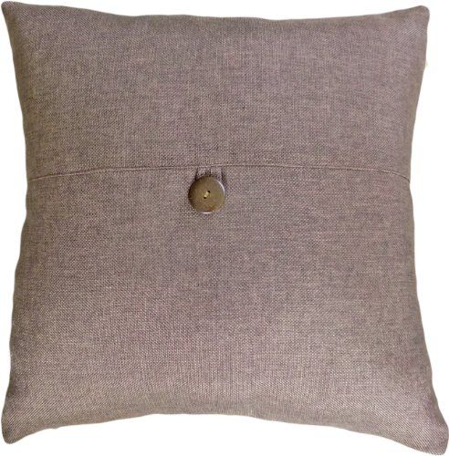 Decorative Button Brown Throw Pillow Cover 18" | Amazon (US)