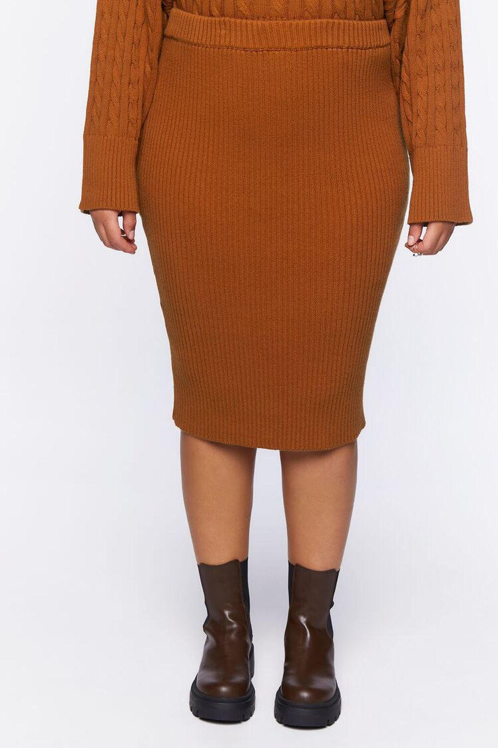 Plus Size Bodycon Midi Skirt | Forever 21 (US)