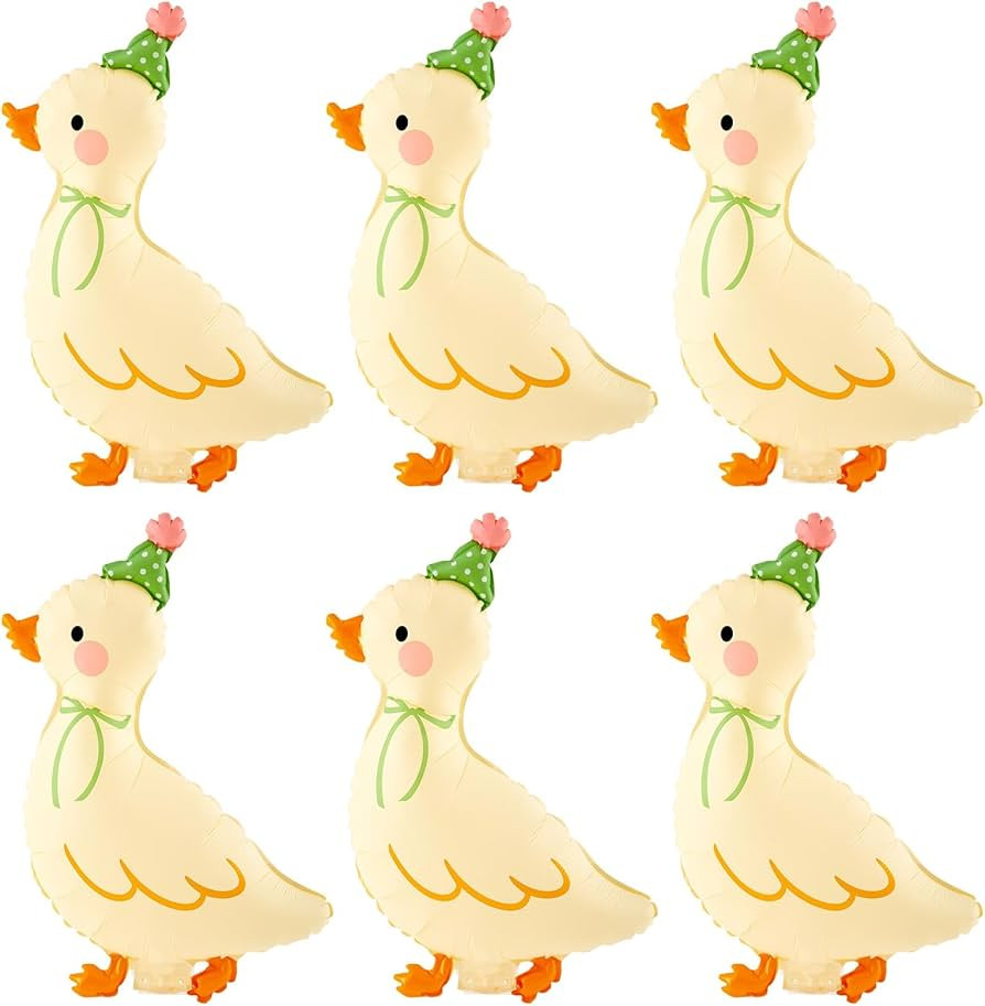 Gejoy 6 Pcs Silly Goose Balloons Baby Shower Birthday Party Decorations One Silly Walking Goose B... | Amazon (US)