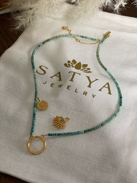 Embracing my inner peace , energy and health this year with adding meaningful jewelry pieces to my collection like @satyajewelry Turquoise Charm Holder with special charms

I choose the Evil Eye Labradorite and the Golden Mandala . Each has a special meaning , and can be worn seperate on the charm holder or together like I do 

#satyajewelry 


#LTKSpringSale #LTKSeasonal #LTKstyletip