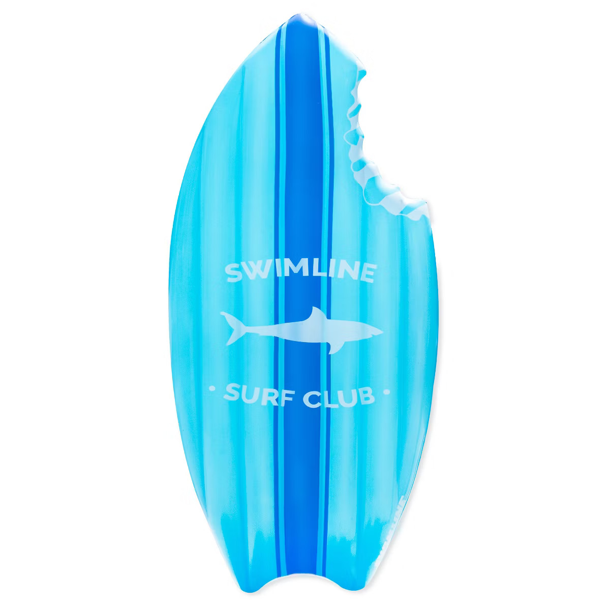 Swimline Shark Bite Surfboard Swimming Pool Inflatable Raft - 73" - Blue | Target