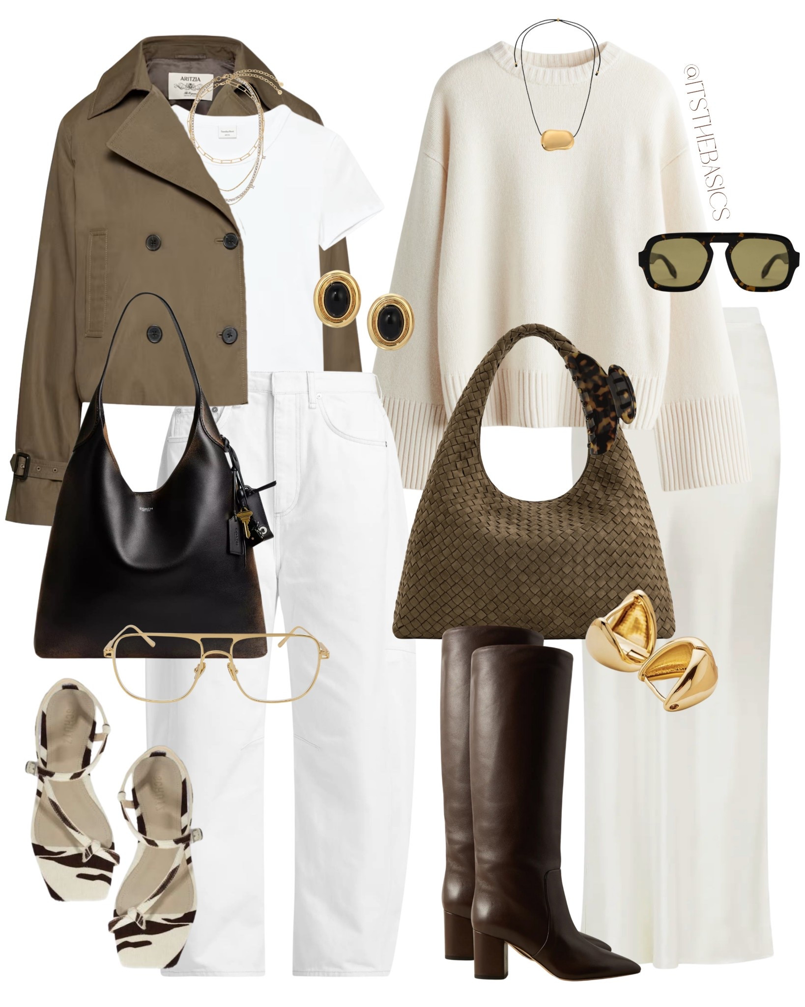 FALL TRANSITION OUTFITS—We aren’t a believer in the rule that one can’t wear white after Labor Day. In fact, it makes for quite the gorgeous fall color. 🤍

#falloutfits #fallstyle #falloutfitinspo #fallfashiontrends #ootd #howtostyle #whattowear #fashionblogger #personalstylist #croppedtrench #satinskirt #kneehighboots #fallbag 