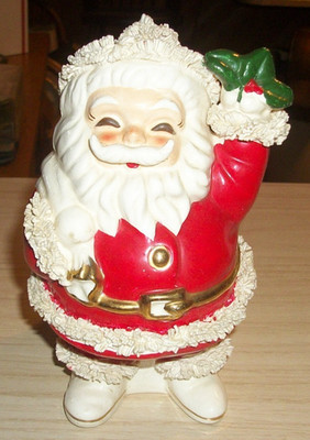 VINTAGE 50s-60s SANTA CLAUS FIGURAL CERAMIC CHRISTMAS BANK NOSTALGIC CLASSIC | eBay US