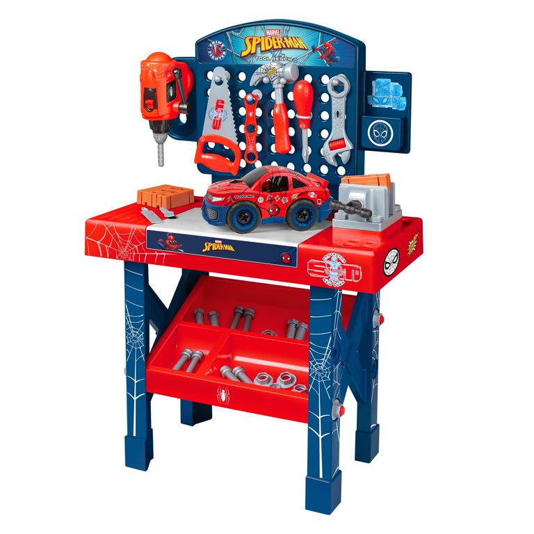 Spider-Man Tool Bench Playset with Take Apart Car | Walmart (US)