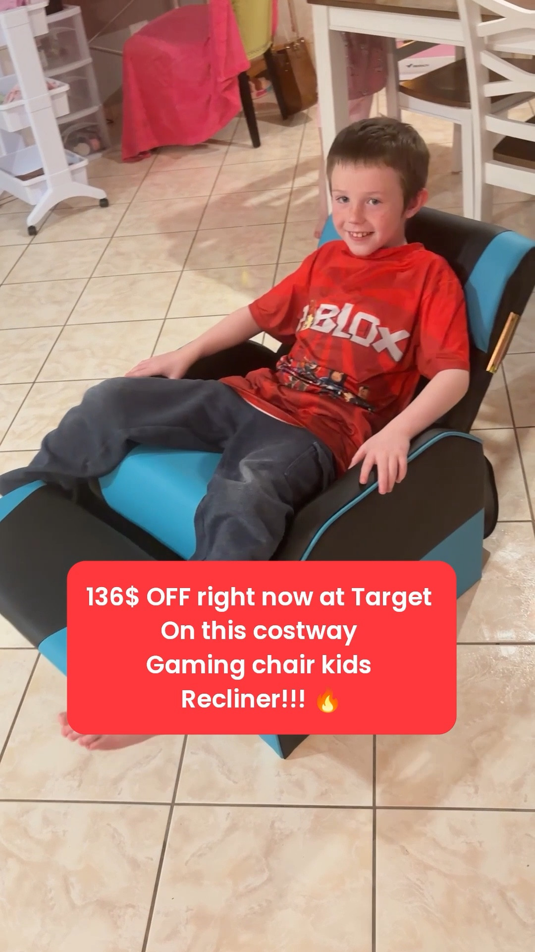 Costway Kids Youth Gaming chair  Recliner w/Headrest & Footrest PU material my 8 old loves it!! Its also available in lots of different colors and on a huge sale right now 🔥

#LTKKids #LTKSaleAlert #LTKHome