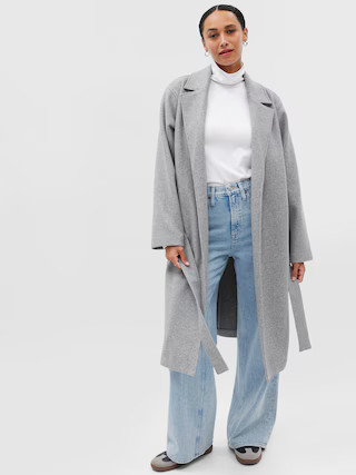 Relaxed Open-Front Topcoat | Gap Factory