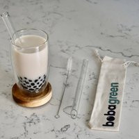 Boba Glass Straw Set - Bubble Tea & Smoothie Size Eco-Friendly, Reusable, High Quality | Etsy (US)