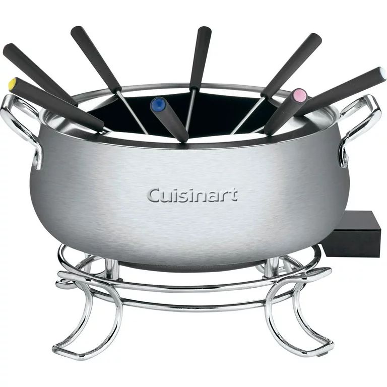 Cuisinart CFO-3SS, 3-Quart Electric Fondue Pot with Forks, Stainless Steel - Walmart.com | Walmart (US)