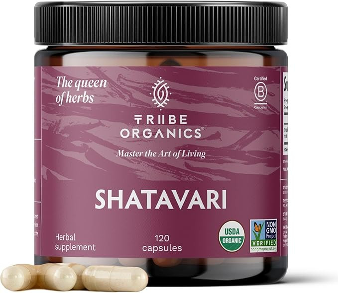 TRIBE ORGANICS Organic Shatavari Herbal Supplement - Hormonal Balance | Women’s Reproductive He... | Amazon (US)