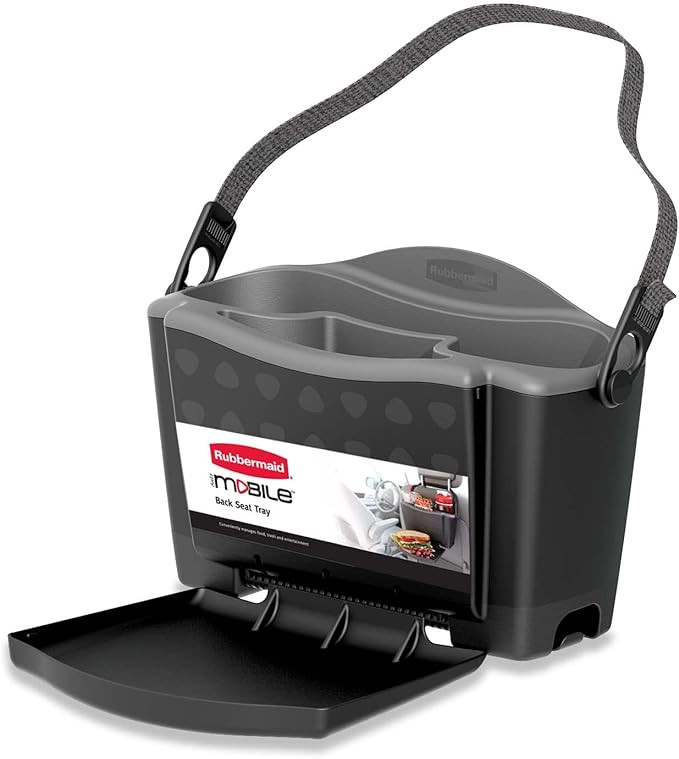 Rubbermaid Automotive Back Seat Organizer/Hanging Car Caddy with Folding Tray Table and Cup Holde... | Amazon (US)