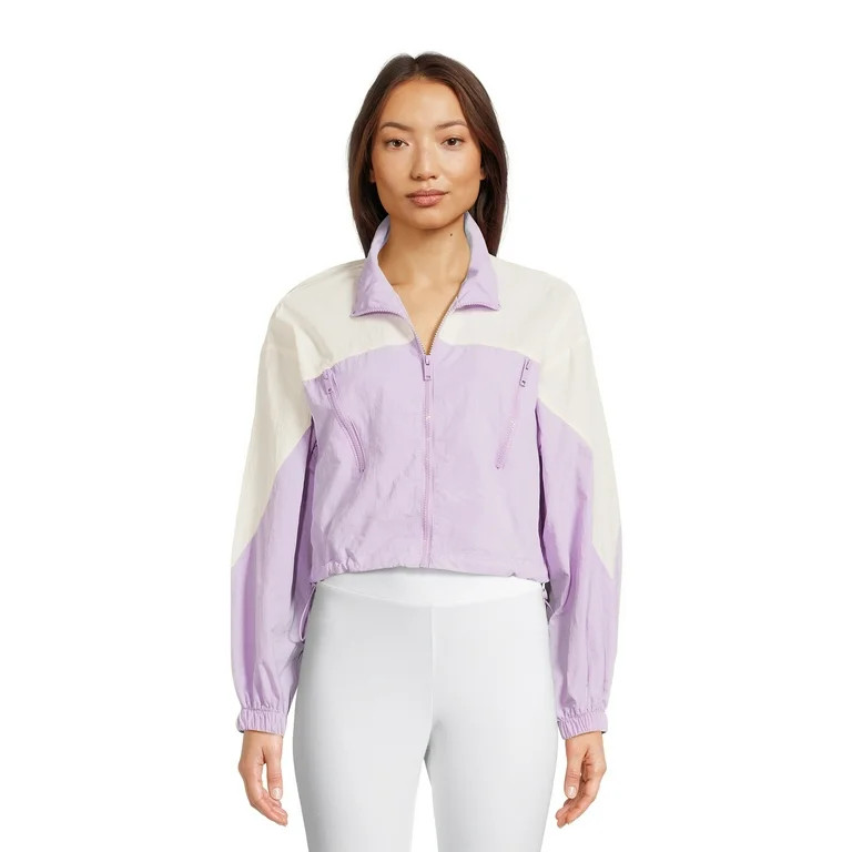 No Boundaries Juniors Nylon Zip Up Track Jacket | Walmart (US)