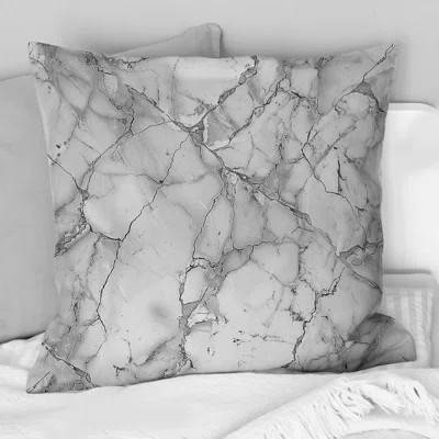 Grey Marble I - Traditional Throw Pillow | Wayfair North America