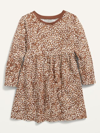 Fit & Flare Printed Jersey Dress for Toddler Girls | Old Navy (US)