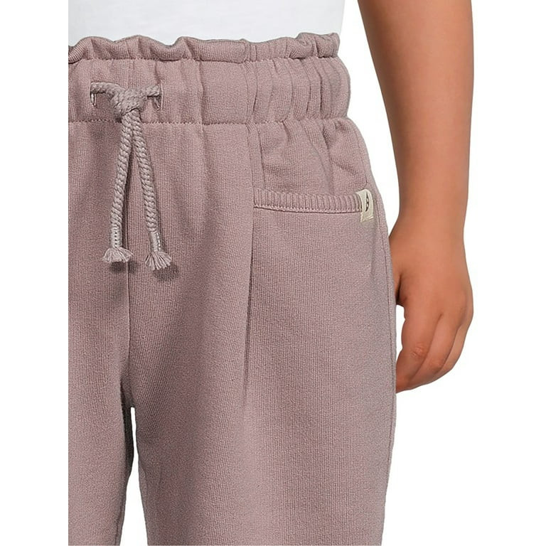 easy-peasy Toddler Girl French Terry Paperbag Pant, Sizes 12 Months-5T | Walmart (US)