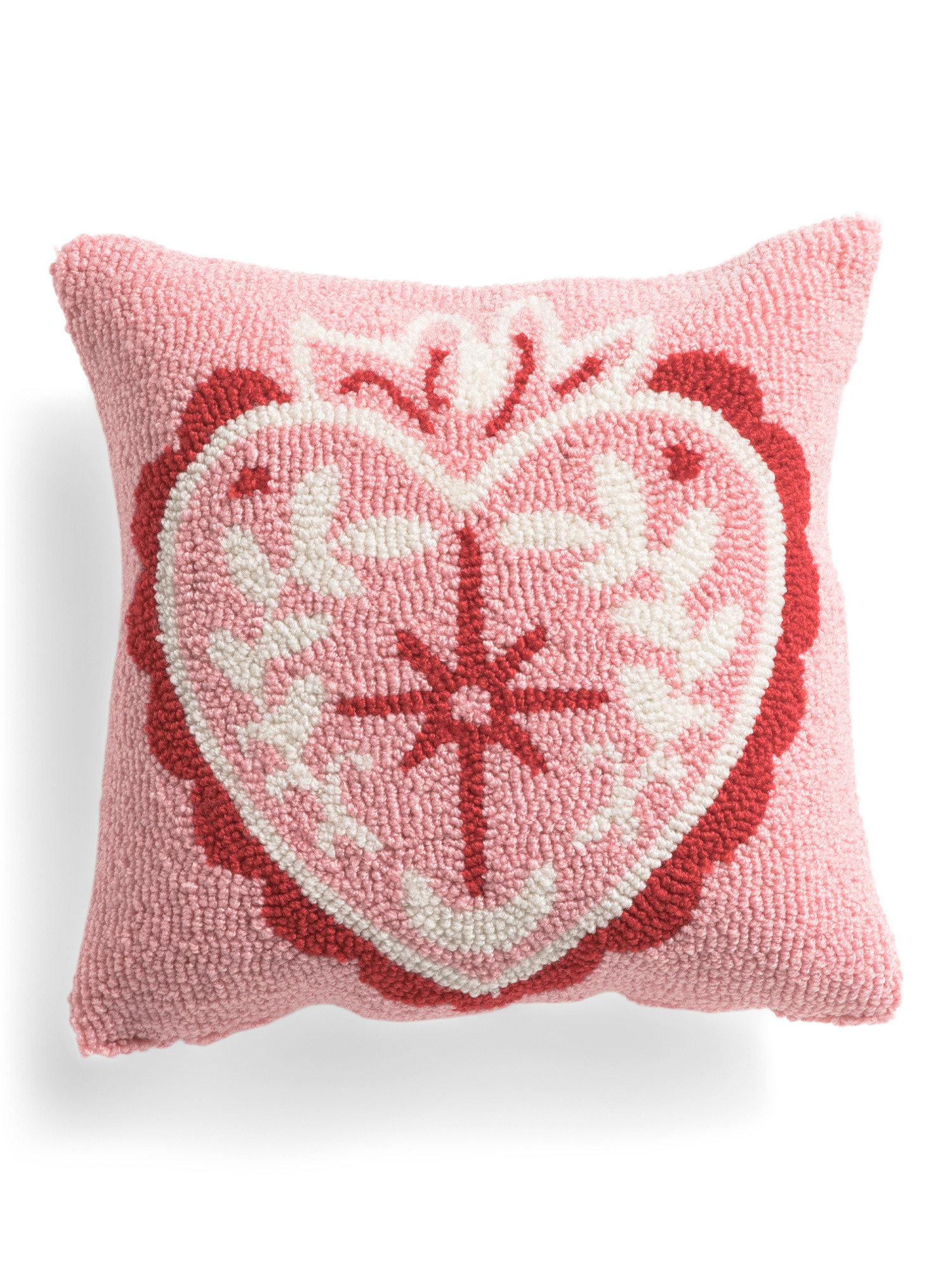14x14 Sacred Heart Hooked Pillow | Throw Pillows | Marshalls | Marshalls