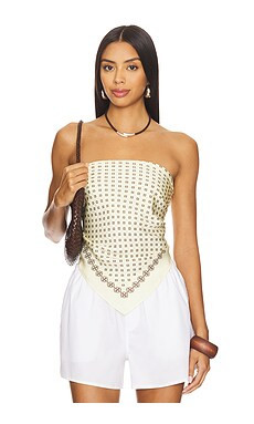 EAVES Paola Scarf in Pastel Yellow from Revolve.com | Revolve Clothing (Global)