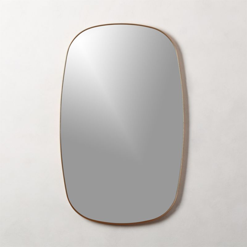 Infinity Brass Oblong Wall Mirror 23"x37" + Reviews | CB2 | CB2