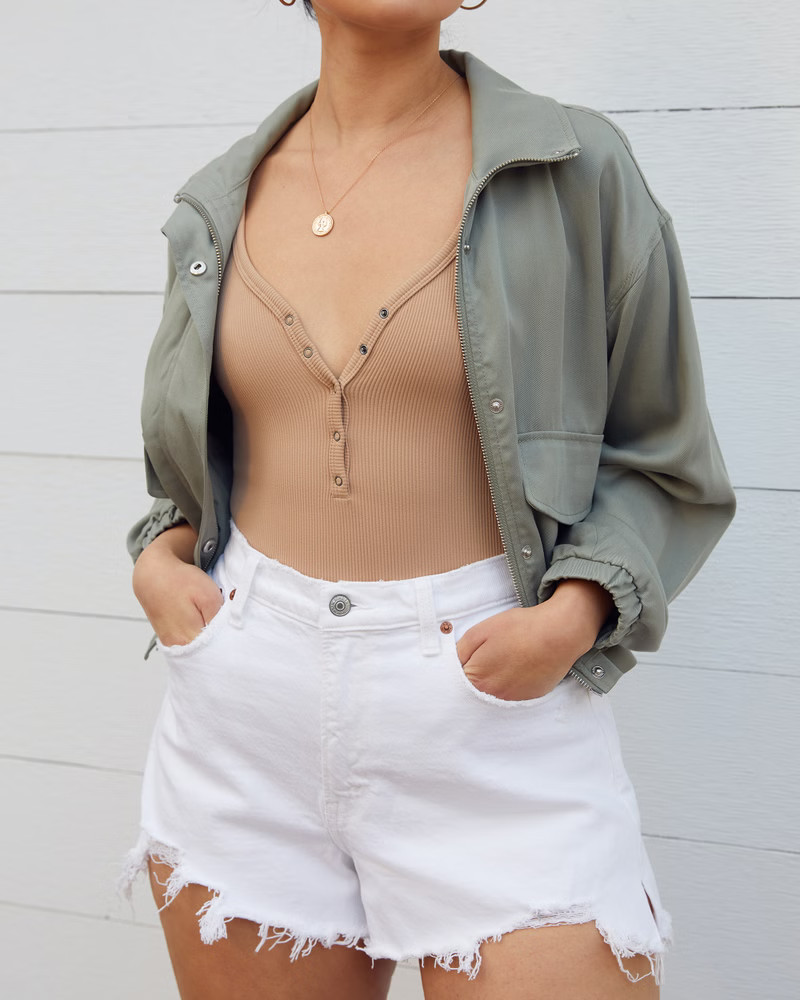 90s High Rise Cutoff Shorts | Abercrombie & Fitch (US)
