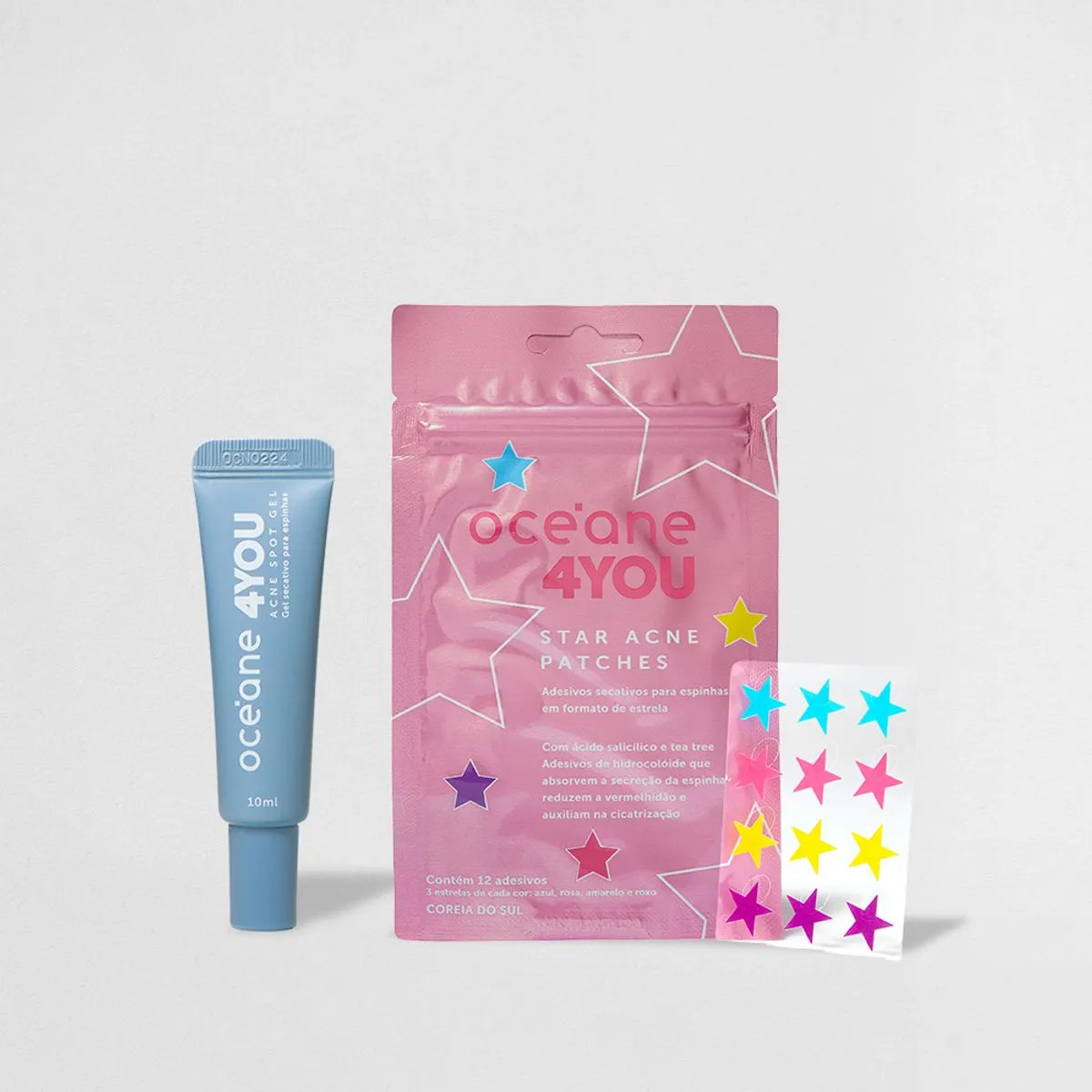 Kit Gel Secativo + Star Acne Patches 4you - Maquiagens e cosméticos Océane: Pincéis, paletas, ... | Oceane (BR)