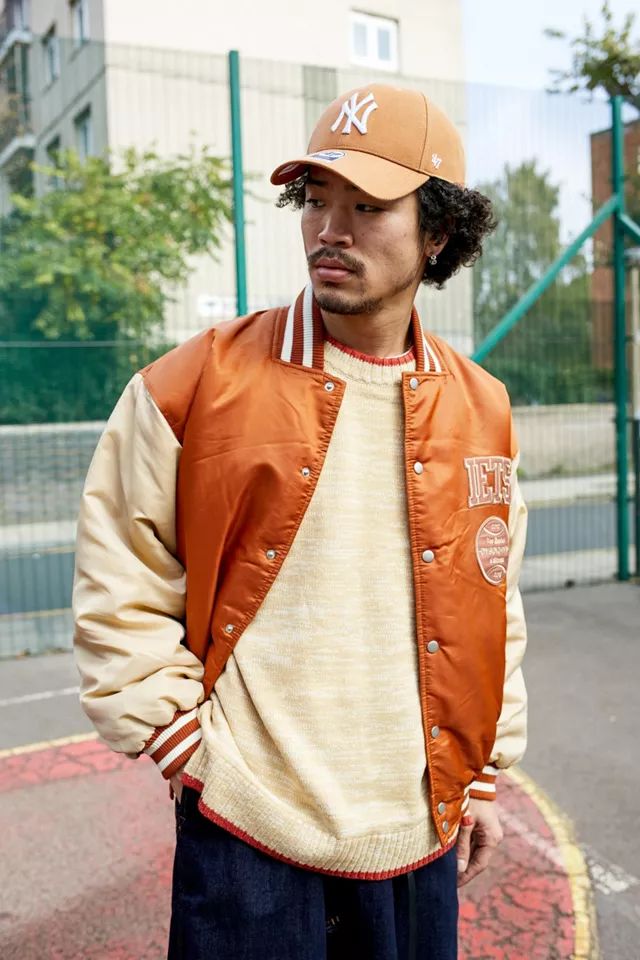 iets frans... Stone & Orange Varsity Jacket | Urban Outfitters (US and RoW)
