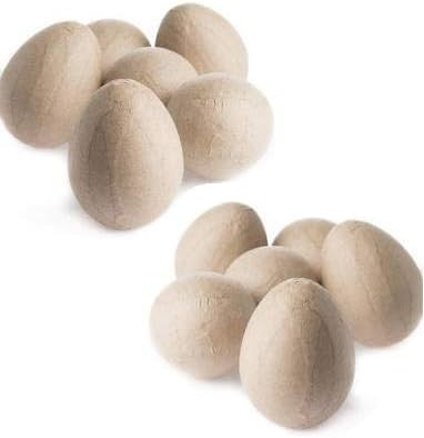 Factory Direct Craft Package of 12 Paper Mache Easter Eggs | DYI Craft Eggs | Amazon (US)