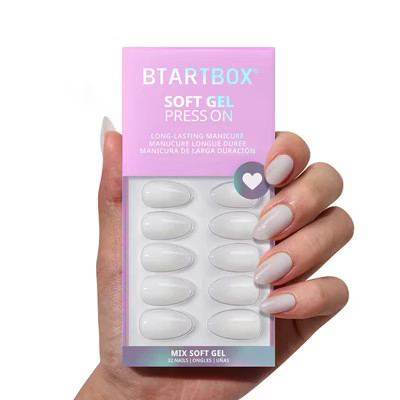 BTArtbox Press-On Nails - Cream Puff - S Almond - 32ct | Target