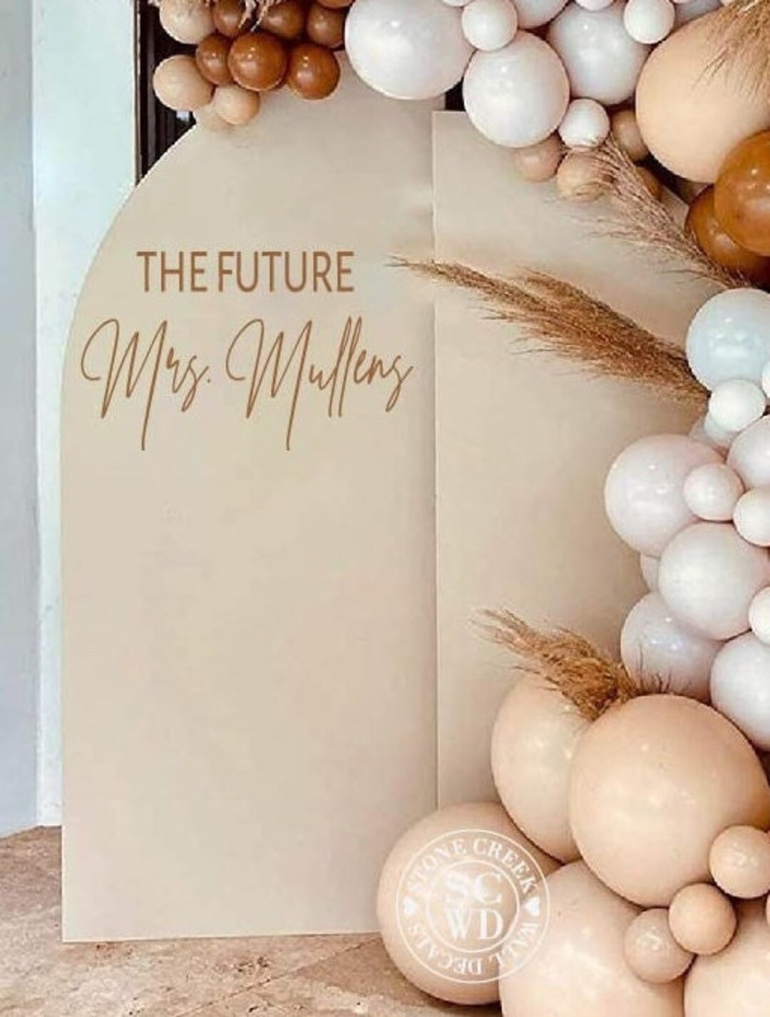 The Future Mrs. Bridal Shower Party Decal Personalized - Etsy | Etsy (US)