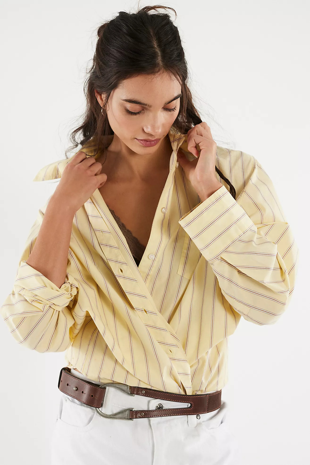 Sabine Striped Articulated Shirt | Free People (Global - UK&FR Excluded)