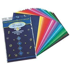 Pacon Spectra(R) Assorted Color Tissue Pack, 12" x 18", 25 Colors, Pack Of 100 Sheets | Amazon (US)