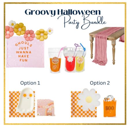 Kids Halloween party bundle!! How cute is groovy/hippie Halloween?! 

#LTKSeasonal #LTKhome #LTKfamily