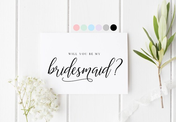 Will You Be My Bridesmaid, Card For Bridesmaid, Bridesmaid Proposal Card, Bridesmaid Request Card... | Etsy (US)