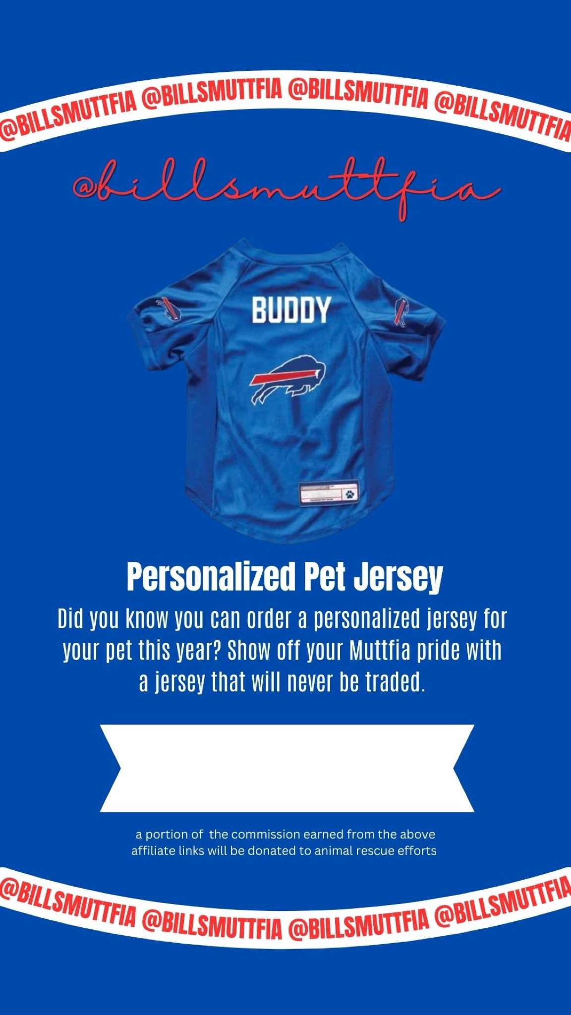 Personalized Buffalo Bills jersey for your dog or cat! Root for your favorite NFL team with a customized jersey. Go Bills!

#LTKParties #LTKSeasonal #LTKHome