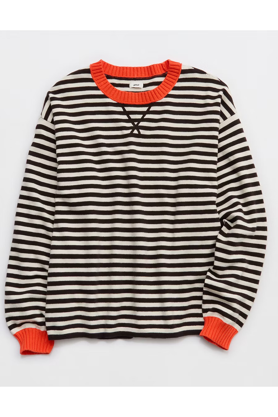 Aerie Sunday Soft Crew Sweater Women's Deep Earth XXL | Aerie