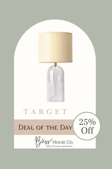 Light up your space with style 🌟! Today’s #DealOfTheDay at Target offers an elegant lamp from Bliss House Co. at a dazzling 25% off 💡🛒. Don’t miss out on making your home a styled sanctuary! 

#LTKHome #LTKSaleAlert #LTKFindsUnder50