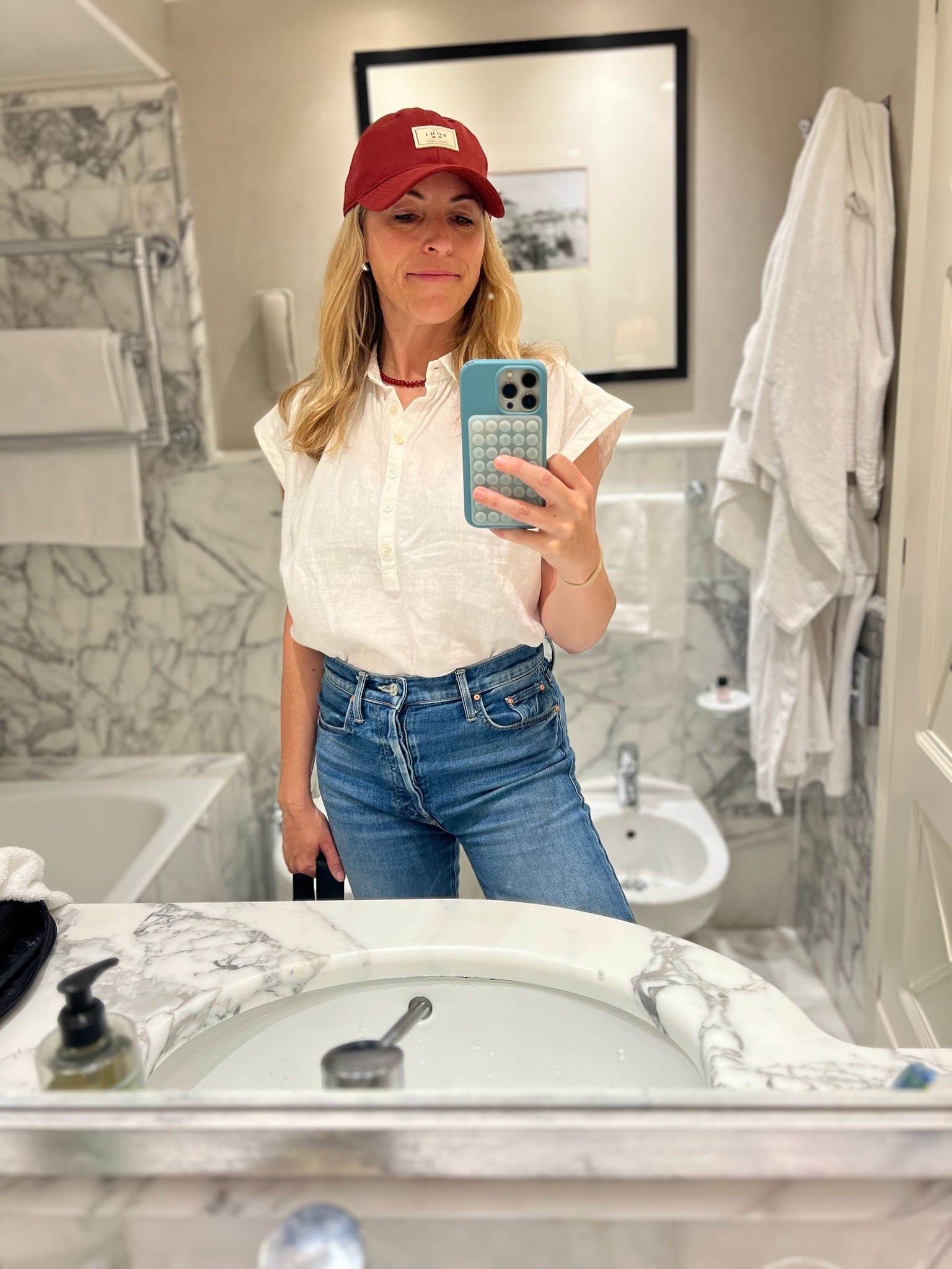 Ready for a day of sightseeing in Venice. 

This JCrew top is tried and true. Runs slightly big and boxy so Laura prefers to size down and tuck in 🙌🏼

#LTKOver40 #LTKWorkwear #LTKTravel