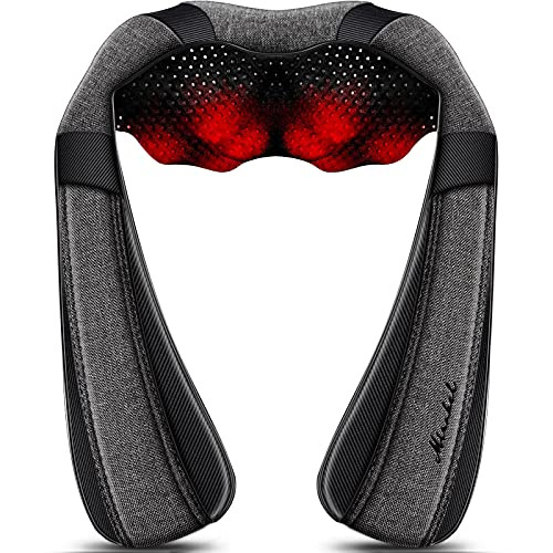 Back Massager Neck Massager with Heat, Neck and Back Massager, Shiatsu Shoulder Massager Gifts for Neck, Back, Muscle Pain Relief, Presents Idea for Christmas, Fathers Day, Mothers Day | Amazon (US)