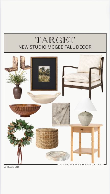 Studio McGee new decor, new fall decor, studio McGee, studio McGee new line at target, target home decor, accent chair, accent table, fall decor, seasonal decor, home decor, styling elements, ceramic bowl. 

#LTKHome #LTKStyleTip #LTKFindsUnder100