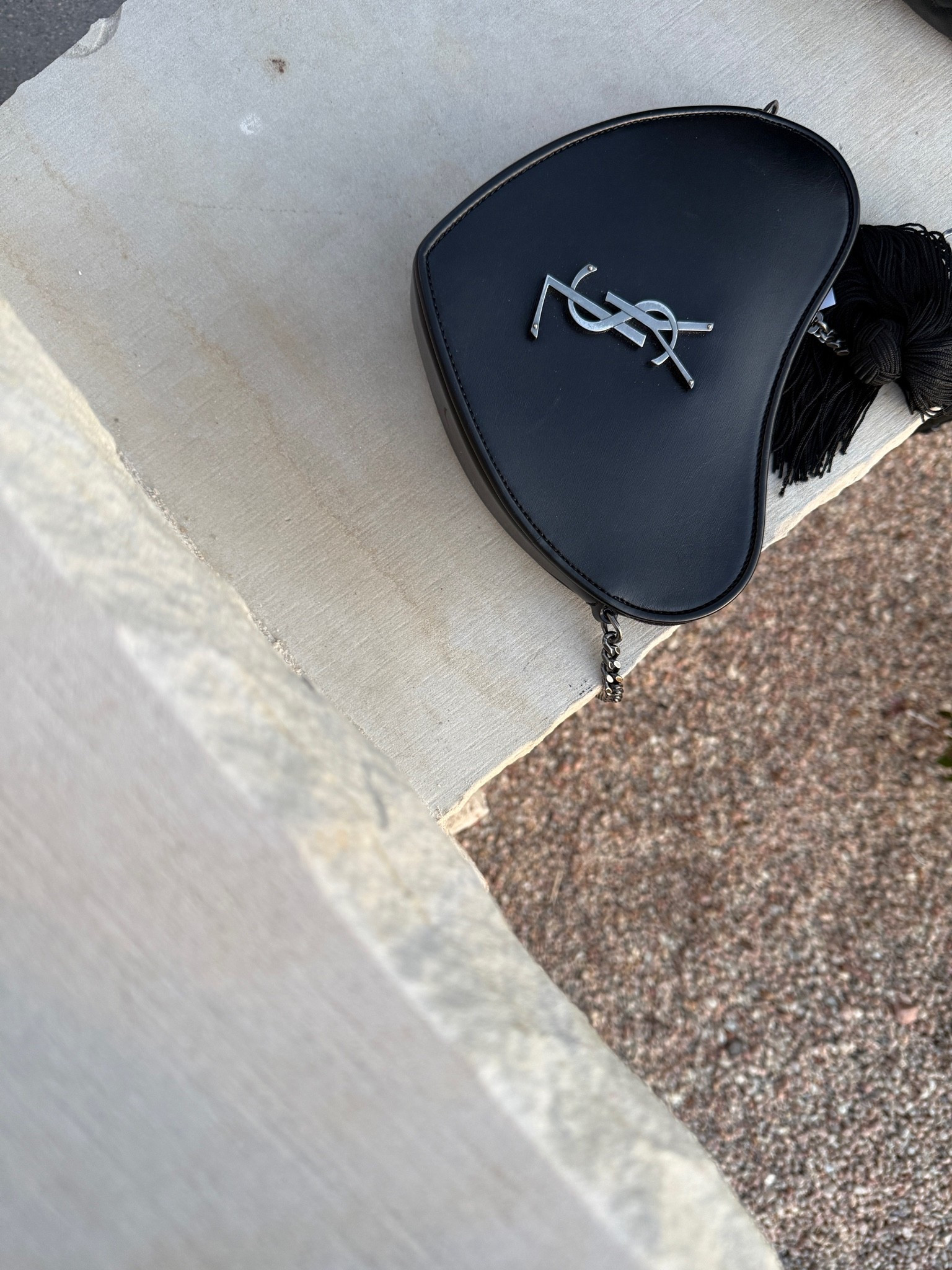 YSL Heart Monogram Crossbody. So cute! Love this unique shape. The black goes with everything.

#LTKdayinmylife #LTKootd #LTKgrwm