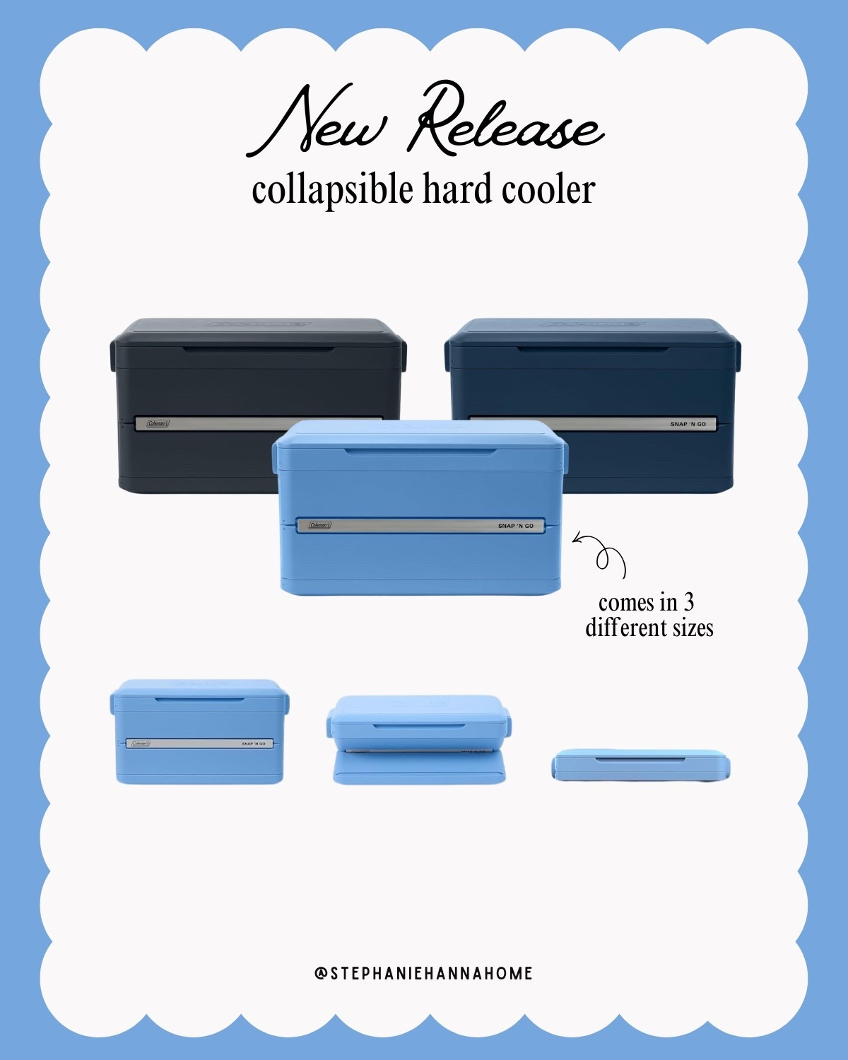 New Release! Collapsible coolers that come in 3 different sizes and colors. #Cooler #Summer

#LTKSeasonal #LTKmomlife #LTKHome