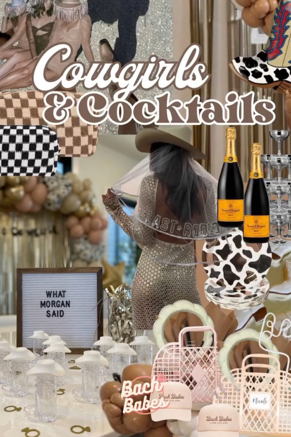 Saddle Up Ladies! Cowgirls & Cocktails Bach Party Theme!🍾🤠 #BachParty #BacheloretteTheme #Cowgirls&Cocktails 