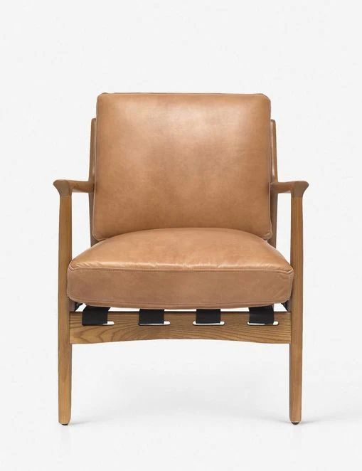 Kenneth Leather Chair | Lulu and Georgia 
